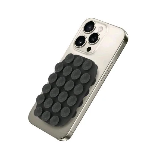 Celly Fixsquare Supporto a Ventosa per Smartphone in Silicone Nero