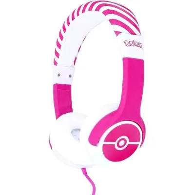 Otl Pokemon Pink Pokeball Children Headphones Cuffie per Bambini Jack 3.5mm