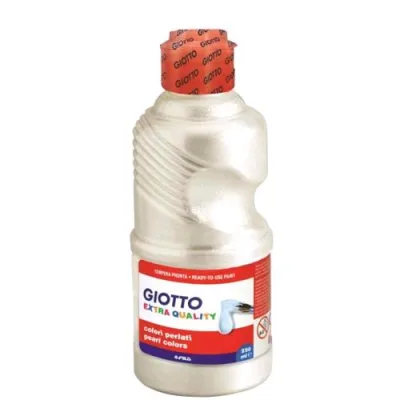 Giotto Tempera Flacone da 250ml Colore Bianco Pearl Lavabile