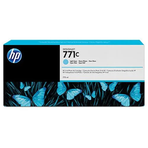 HP 771C 775-ML Light Cyan Designjet Ink Cartridge B6Y12A