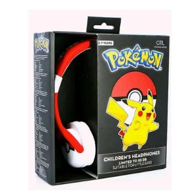 Otl Pokemon Pokeball Children's Cuffie Bambino Jack 3.5mm