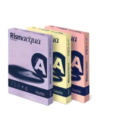 Cartotecnica Favini Rismacqua Risma da 125 Fogli 200 g 29.7 x 42 cm A3 Giallo Chiaro