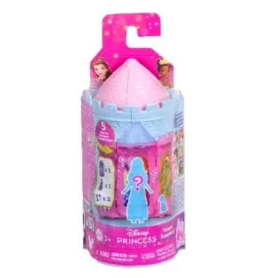 Mattel Disney Princess Torre a Sorpresa Set Impilabile con Mini Bambolina e 4 Accessori