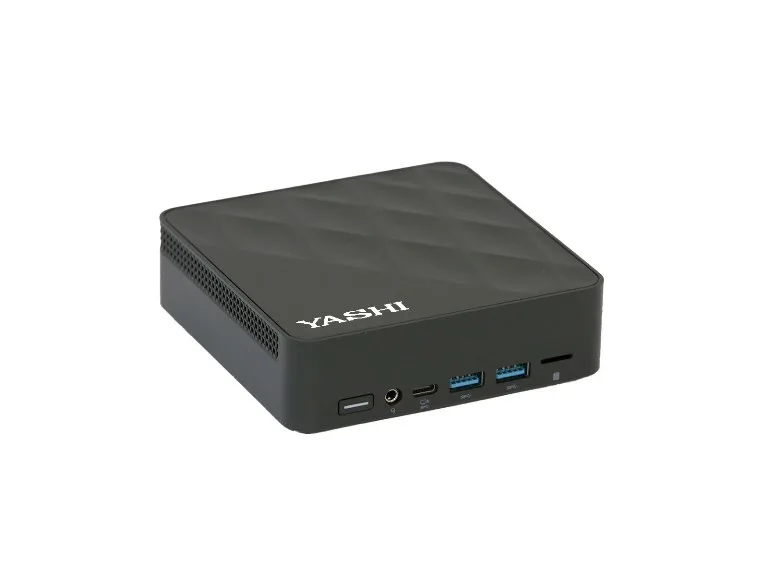 Yashi Nucky NY330 Mini PC Intel N100 RAM 16GB-SSD 512GB NVMe-Intel UHD Graphics-Wi-Fi 6 + 2 x Gigabit LAN-Win 11 Prof Nero