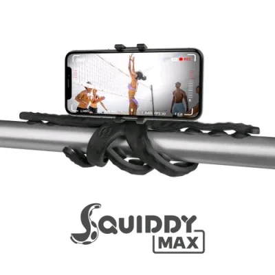 Celly Flexible Maxi Tripod Treppiedi Flessibile per Scattare Foto Video e Selfie in Ogni Situazione Black
