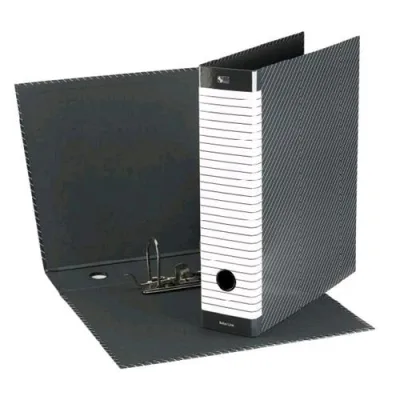 Esselte Delsoline G14 Registratore Formato Protocollo 230X330X50 mm Col. Grigio/Bianco Conf 8 Pz.
