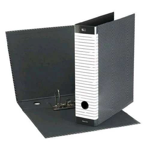 Esselte Delsoline G14 Registratore Formato Protocollo 230X330X50 mm Col. Grigio/Bianco Conf 8 Pz.