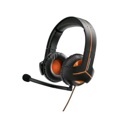 Thrustmaster Y350 CPX Cuffie Gaming con Microfono Tecnologia 7.1 Virtual Surround Sound Driver 60mm Active Bass Nero Arancione