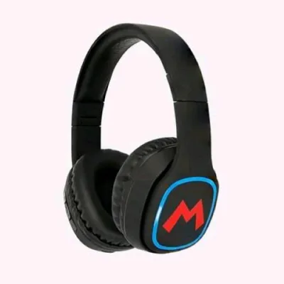 Otl SM0698 Cuffie per Bambini Wireless Super Mario Icon Pieghevoli Black