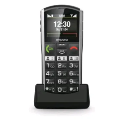 Emporia Simplicity V3 Senior Phone 2" Tasti Grandi 2G Radio FM Bluetooth Nero Argento