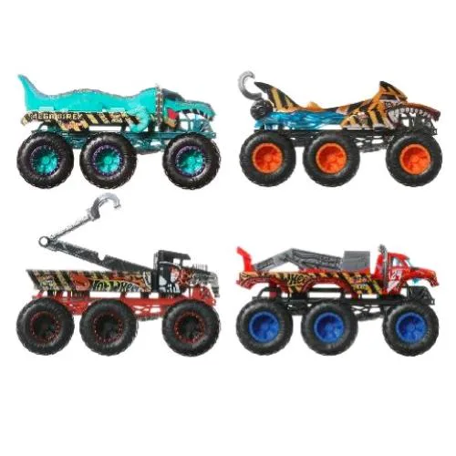 Mattel Hot Wheels Monster Trucks Grandi Tir Scala 1:64 con 6 Ruote Modelli Assortiti