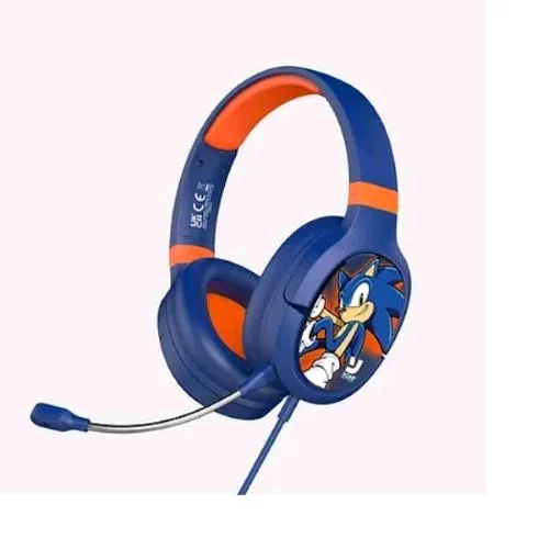 Otl Sonic Pro G1 Cuffie Gaming Sonic Boom con Microfono Jack 3.5mm Limitazione del Volume Blu/Rosso