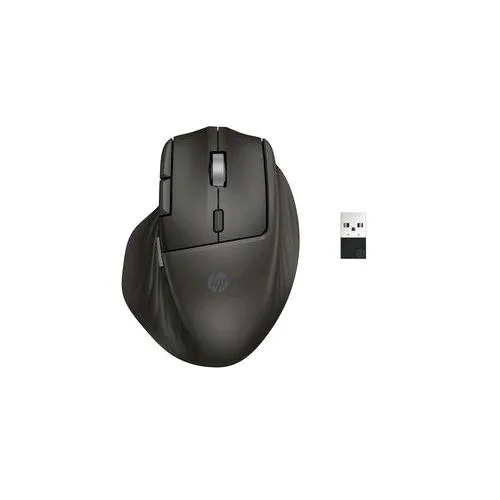 HP 780M Mouse Ottico Wireless Ergonomico con Scroll Ultraveloce Bluetooth + Wireless + USB-C 4 Pulsanti Programmabili 6.000 DPI Nero
