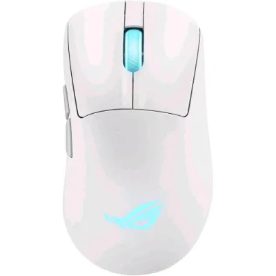 ASUS Rog Keris II Origin Mouse Gaming Wireless Sensore Ottico Aimpoint Pro 42K Tasti Rog Micro Switch II 5 Pulsanti Programmabili Bianco