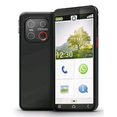 Emporia Smart 7 Mini Easy Smartphone 5.5" Octa Core 128GB RAM 6GB 4G LTE Italia Black