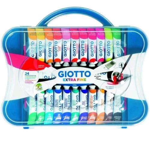 Giotto Tempera in Tubetti da 12 ml Colori Assortiti Conf 24 Pz.