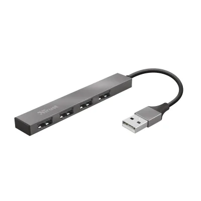 Trust Halyx Aluminium Mini Hub 4 Porte USB 2.0