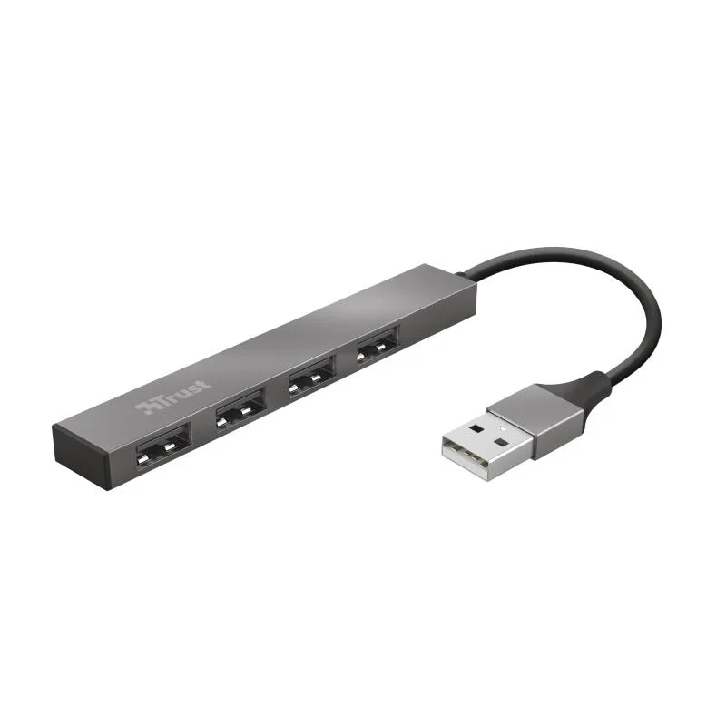 Trust Halyx Aluminium Mini Hub 4 Porte USB 2.0