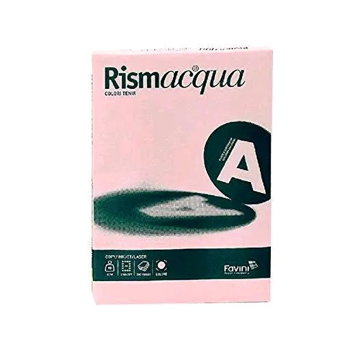 Cartotecnica Favini Rismacqua Risma da 300 Fogli 90 g 29.7 x 42 cm A3 Rosa