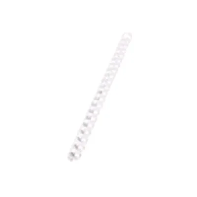Fellowes Dorsi a Spirale in Plastica Passo 14/28 mm Anelli da 16 mm Rilegatura 2/40 Fogli Bianco Conf 25 Pz.