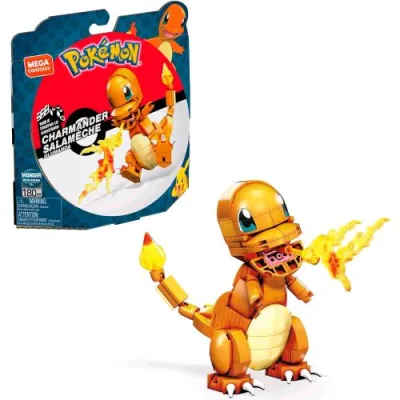 Mattel Mega Pokémon Charmander Personaggio da Assemblare Alto 10 cm