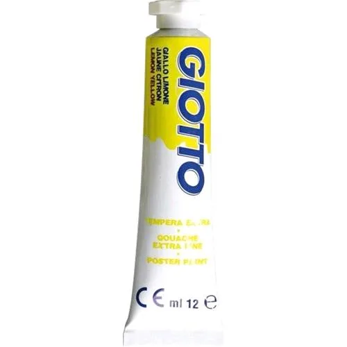 Giotto Tempera in Tubetti da 12ml Giallo Limone Conf 6 Pz.