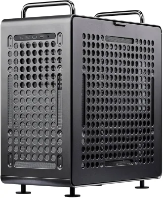 CASE MIDITOWER NO PSU QUBE 540 VETRO SX - ATX MATX MITX - IRON