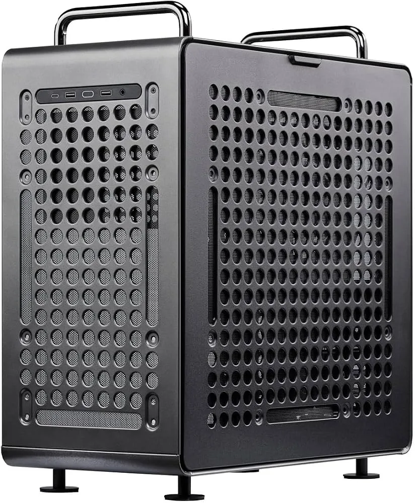 CASE MIDITOWER NO PSU QUBE 540 VETRO SX - ATX MATX MITX - IRON