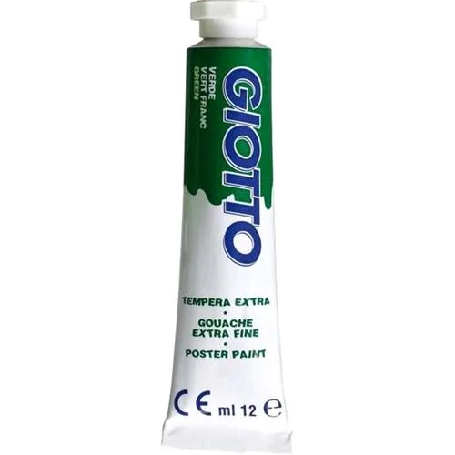 Giotto Tempera in Tubetti da 12ml Verde Brillante Conf 6 Pz.