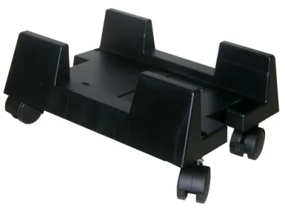 LINK Porta Cabinet con Ruote Regolabili in Larghezza da 15 A 24,5 cm e Bloccabili Colore Nero