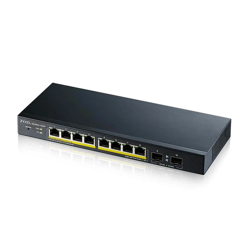 SWITCH GS1900-10HP 8P GIGABIT +2P S FP GIGABIT