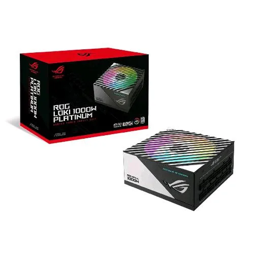 ASUS Rog Lokii SFX-L Alimentatore Gaming 1000W 80+ Platinum Modulare Ventola ARGB PWM Aura Sync Compatibile ATX 3.0 e Pcie 5.0 Nero
