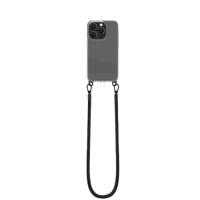 Celly Freedom Apple iPHONE 14 Pro Cover Trasparente in Tpu + Laccio Black