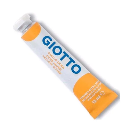 Giotto Tempera in Tubetto da 12 ml Giallo Ocra Conf 6 Pz.