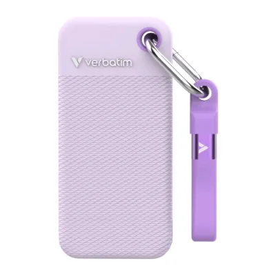 Verbatim Pocket SSD 1TB Esterno Portatile USB-C 3.2 Gen 2 (3.1 Gen 2) Lettura 10.000 MB/S Scrittura 10.000 MB/S Viola
