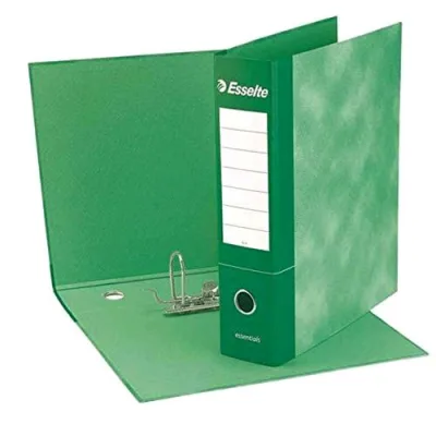 Esselte Essential G72 Registratore Formato Commerciale 230X300X50 mm Col. Verde Conf 8 Pz.