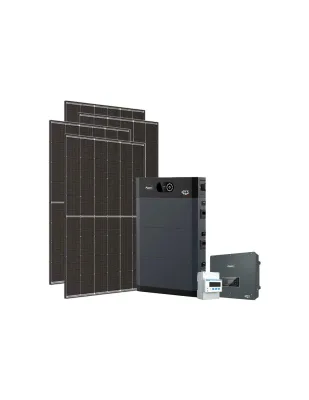 Kit fotovoltaico trifase 15300W inverter 15kW batteria al litio 15.36kWh HV SMART 5K Zucchetti