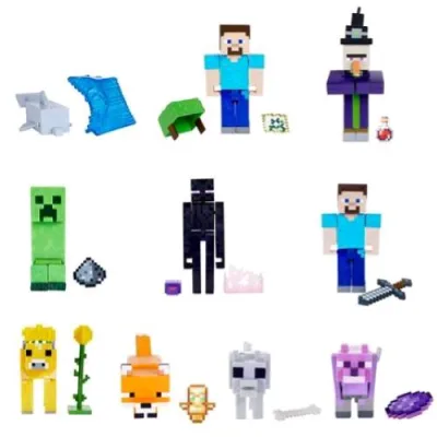 Mattel Minecraft Personaggi da Circa 8 cm Snodati Modello Cauale