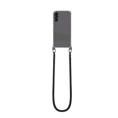 Celly Freedom Samsung Galaxy A14 Cover Trasparente in Ptu + Laccio Black