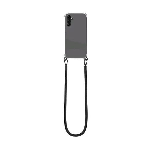 Celly Freedom Samsung Galaxy A14 Cover Trasparente in Ptu + Laccio Black