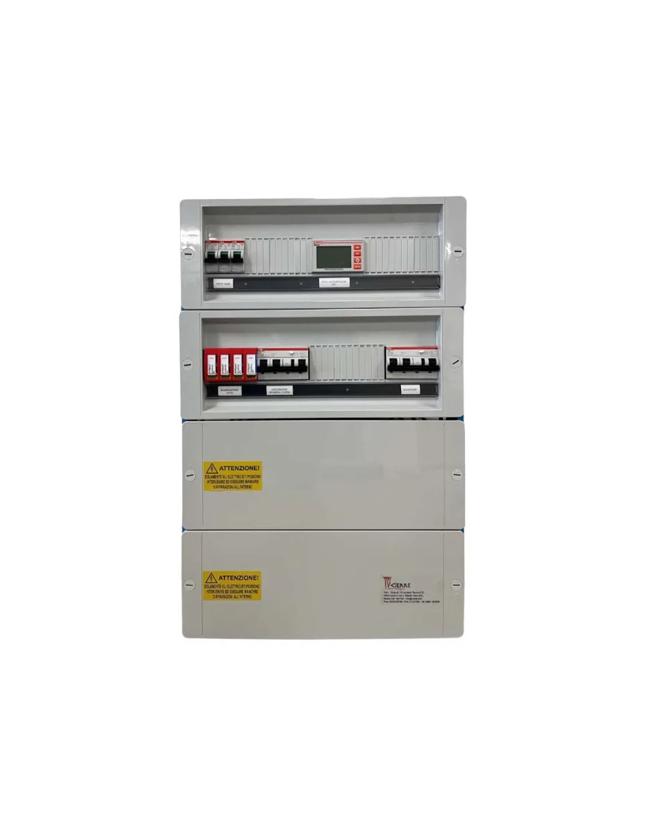 Quadro AC trifase 26/30kW 50A 400V CEI-021 per 1 inverter Icierre