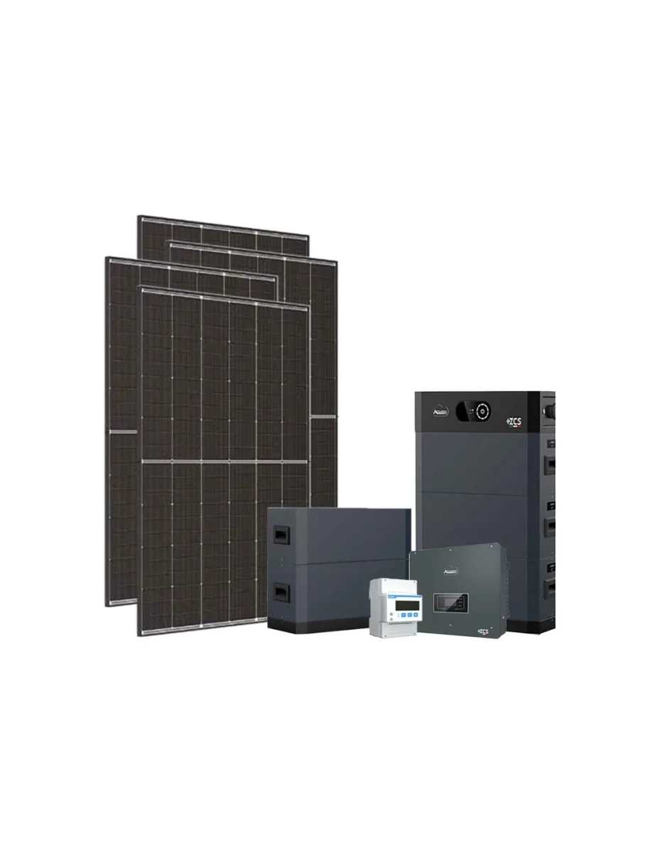 Kit fotovoltaico trifase 15300W inverter 15kW batteria al litio 25.60kWh HV SMART 5K Zucchetti