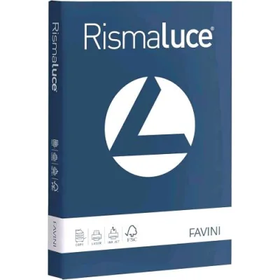 Cartotecnica Favini Rismaluce Risma da 125 Fogli 200 g 21 x 29.7 cm A4 Blu di Prussia