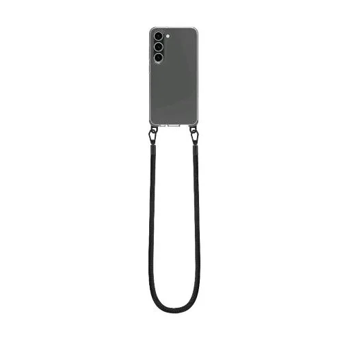 Celly Freedom Samsung Galaxy S23 Cover Trasparente in Tpu + Laccio Black