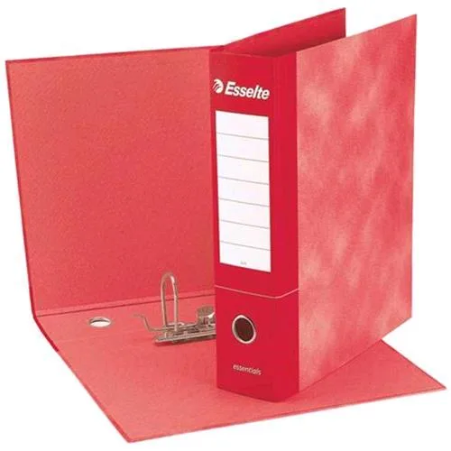 Esselte Essential G74 Registratore Formato Protocollo 230X330X50 mm Col. Rosso Conf 8 Pz.