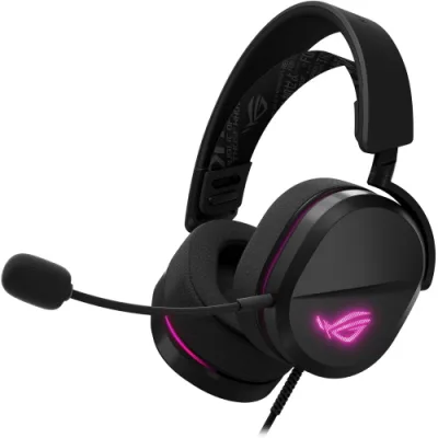 ASUS Rog Pelta Core Cuffie Gaming con Microfono RGB Aura Driver in Titatio da 50mm USB/USB-C Nero