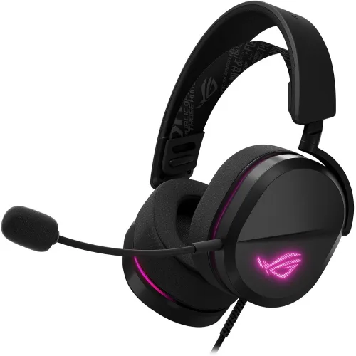 ASUS Rog Pelta Core Cuffie Gaming con Microfono RGB Aura Driver in Titatio da 50mm USB/USB-C Nero