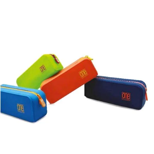 Blasetti Astuccio in Silicone 20X6X8 cm Chiusura con Zip Colori Assortiti Conf 12 Pz.
