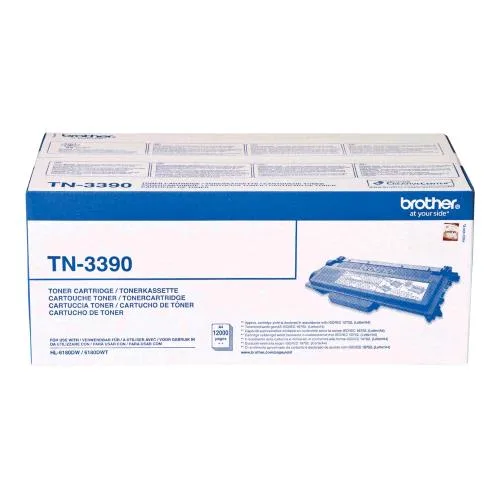 Brother TN-3390 Cartuccia Toner Nero Confezione da 2 Nero per Brother DCP-8250DN, HL-6180DW, HL-6180DWT, MFC-8950DW, MFC-8950DWT