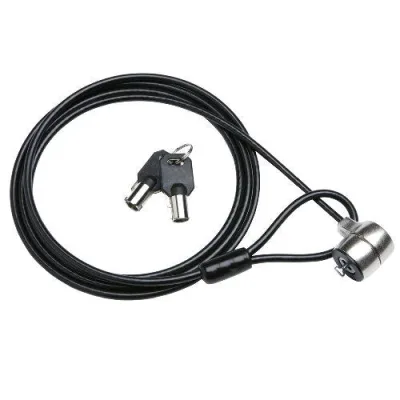 Encore En-NK-En-NK-105M Notebook Security Lock Lucchetto di Sicurezza per Computer con Cavo in Acciaio Extra Security Nero 1.8m
